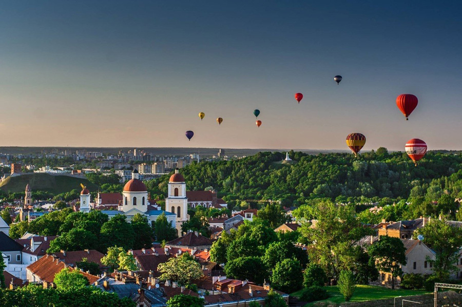 Globos aerostáticos sobre Vilnius